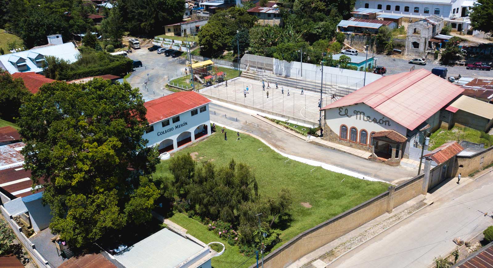 Vista aérea Colegio Mesón